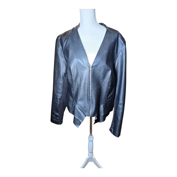 TORRID Vegan Black Leather Jacket - Picture 2 of 8